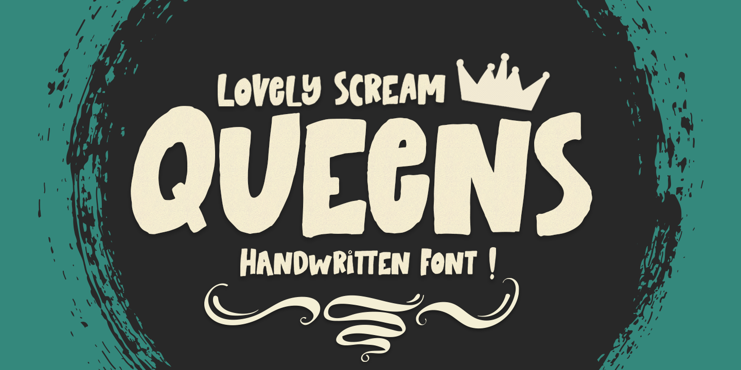 Ejemplo de fuente Lovely Scream Queens Italic